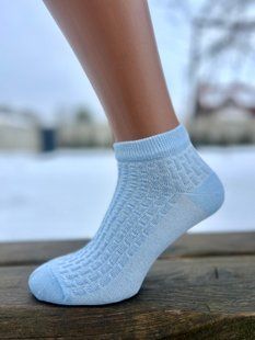 набір 37-39р.(10ПАР) шкарпетки жіночі короткі з тисненням класичні однотонні без принтів 03WK 03WK фото