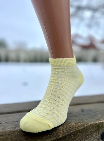 набір 37-39р.(10ПАР) шкарпетки жіночі короткі з тисненням класичні однотонні без принтів 07WK 07WK фото