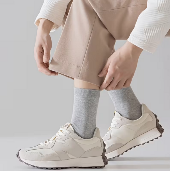 Шкарпетки чоловічі 42-43р. 10 пар сірі високі класичні однотонні без принтів 05MС 05MС фото
