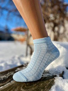 набір 37-39р.(10ПАР) шкарпетки жіночі з тисненням короткі класичні однотонні без принтів 01WK 01WK фото